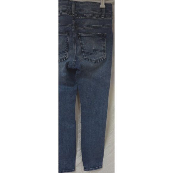 Silver Jeans Womens W28xL29 Stretch Avery Skinny Tapered Ankle Denim Jeans - Picture 10 of 15